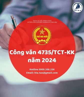 Công văn 4735/TCT-KK năm 2024