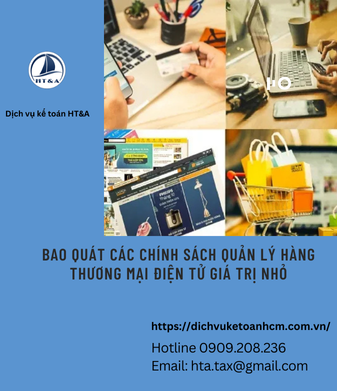 Bao quát các chính sách quản lý hàng thương mại điện tử giá trị nhỏ
