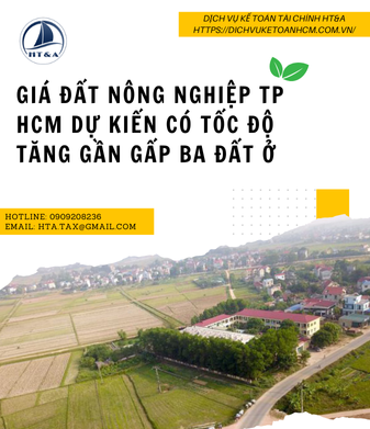 Giá đất nông nghiệp TPHCM dự kiến có tốc độ tăng gần gấp ba đất ở