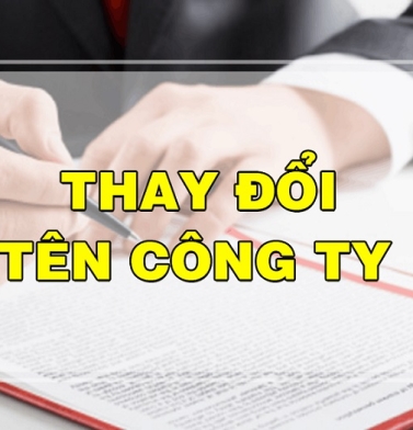 Thay đổi tên công ty